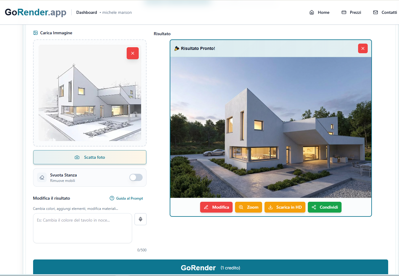GoRender: La Piattaforma Rendering Italiana per Immagini Fotorealistiche 1 GoRender piattaforma rendering italiana - Villa Moderna Render